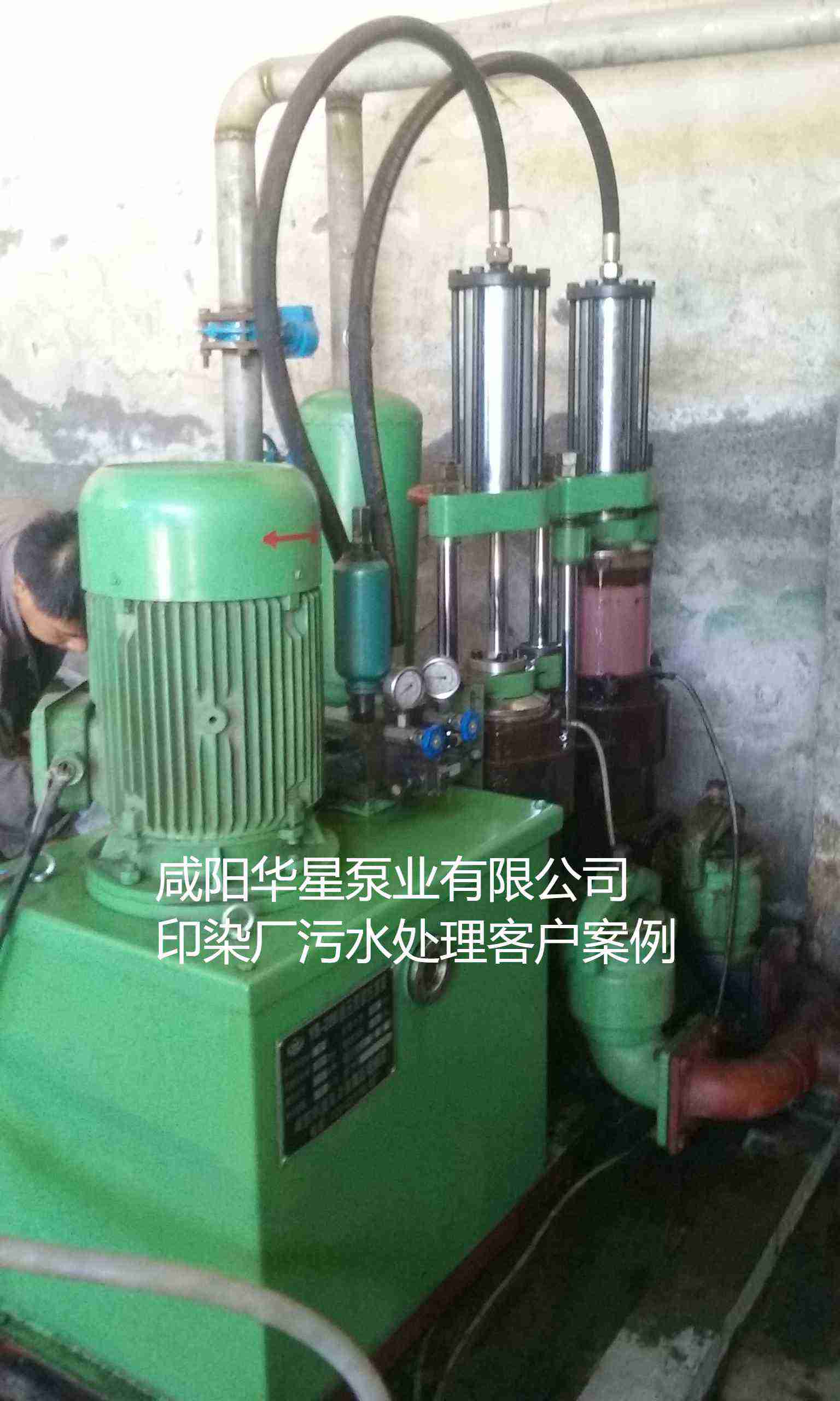 印染污水處理廠使用YBH200節能柱塞泥漿泵客戶案例